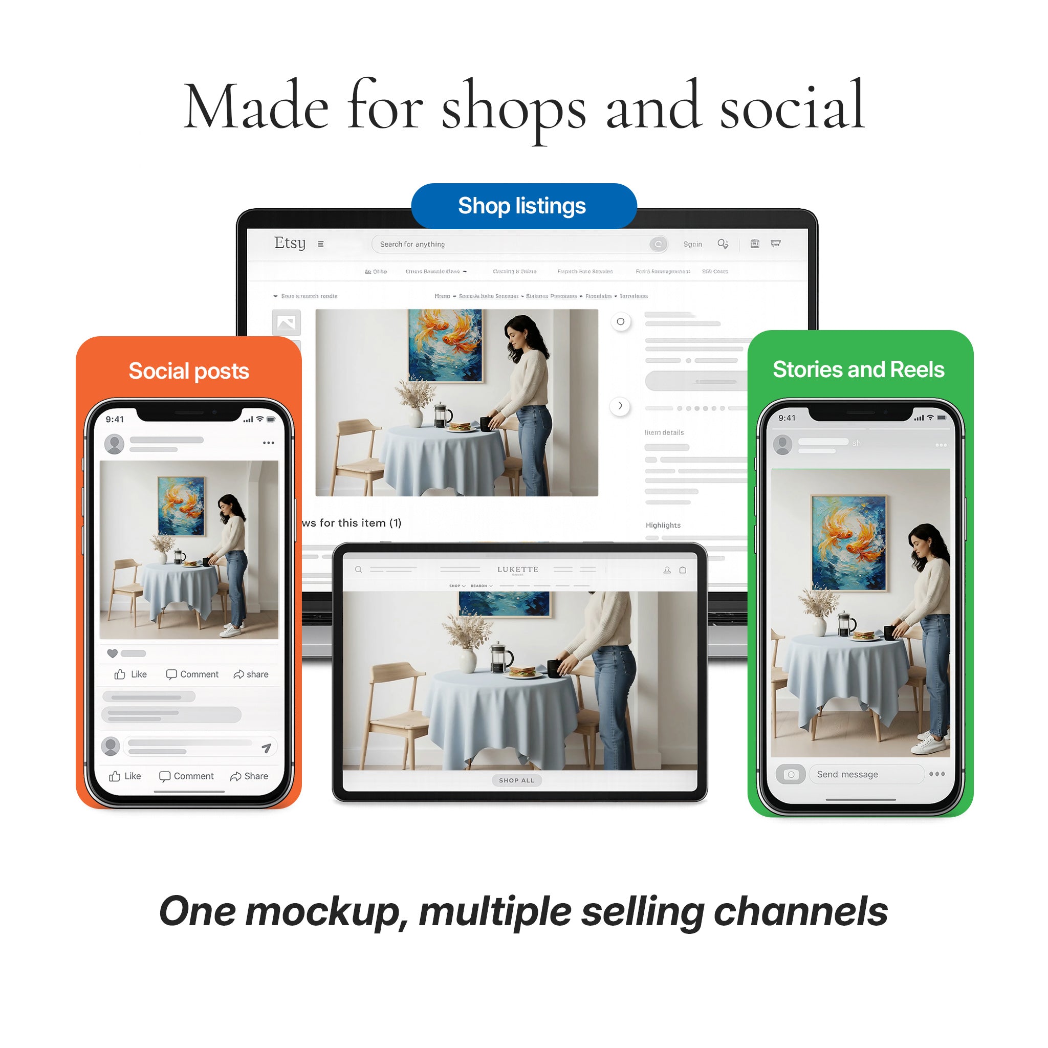 Minimalist Dining Room Video Mockup
