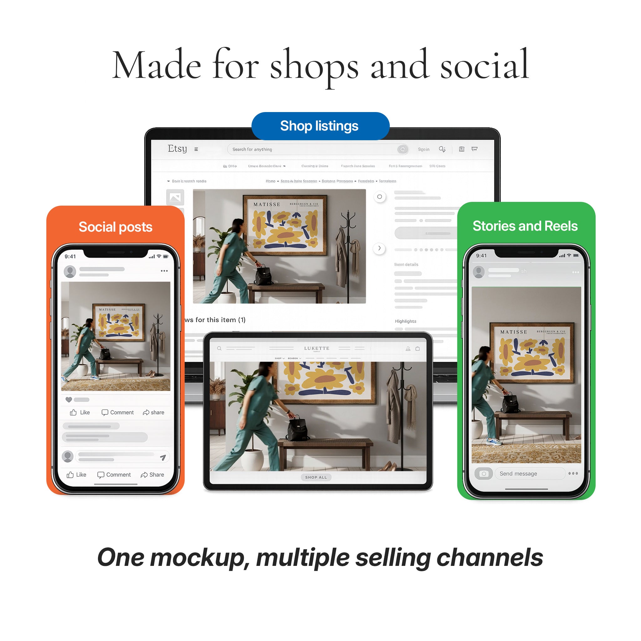Minimalist Entryway Video Mockup